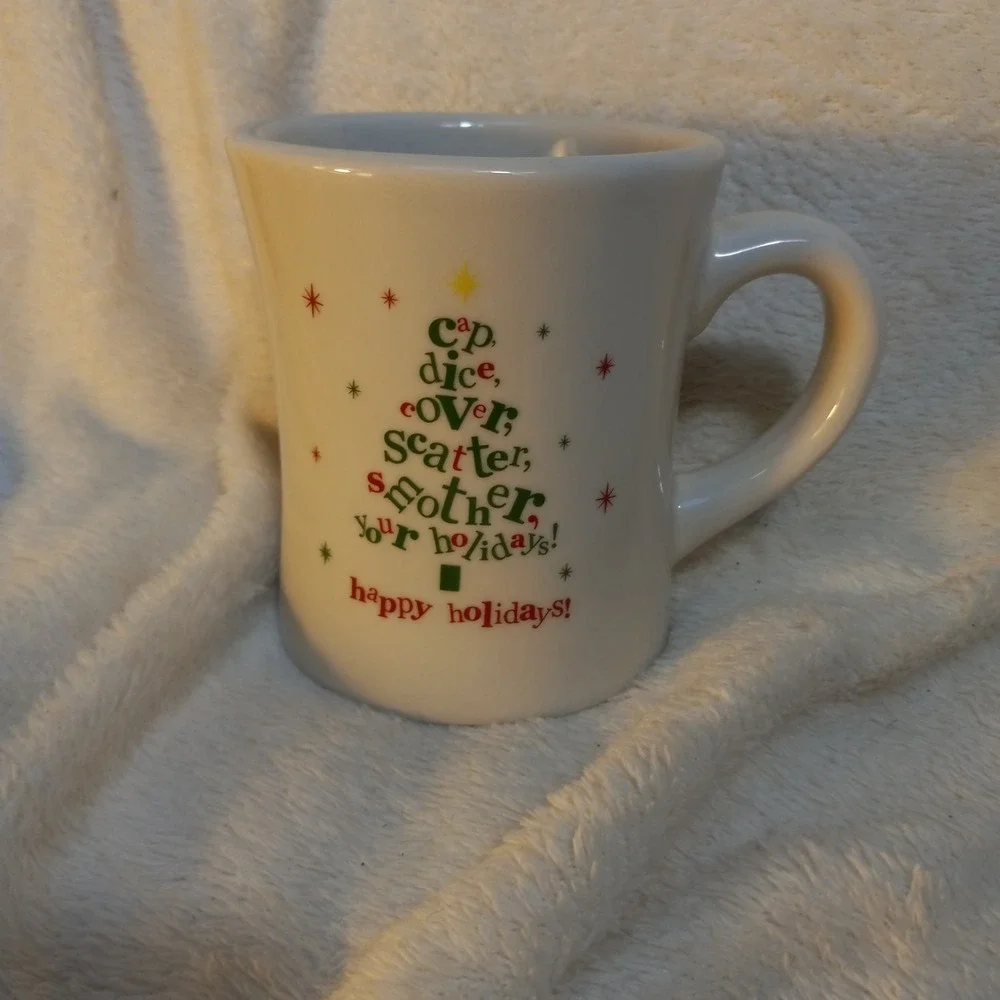 Waffle House 2012 The Big Mug HAPPY HOLIDAYS Tuxton Large 16 oz Coffee Diner Mug